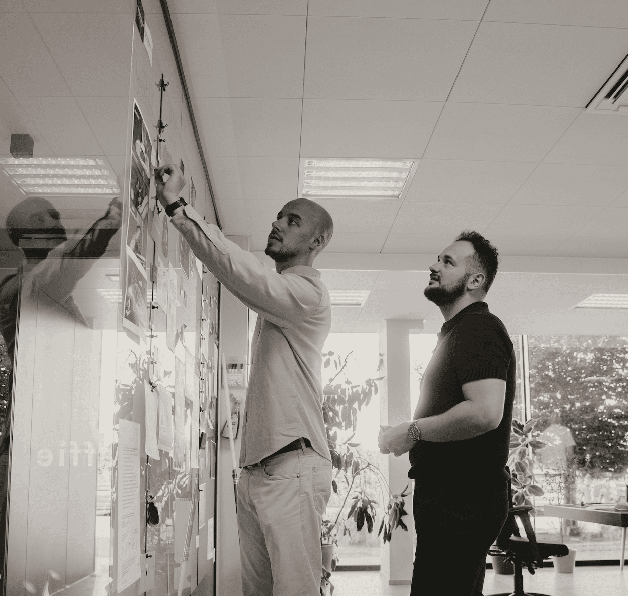 Business consulting session showing professionals in a meeting